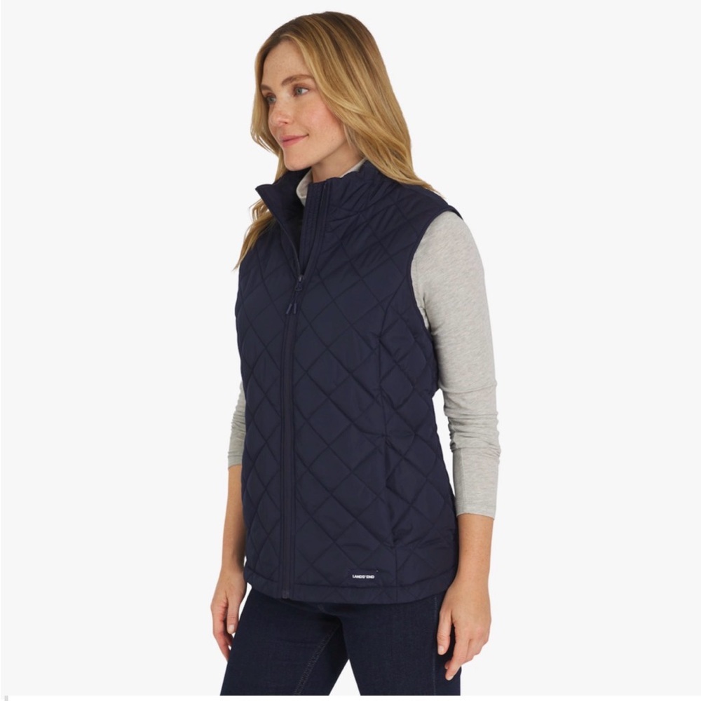 Women's Lands' End Insulated Puffer Vest NWOT - Picture 3 of 5